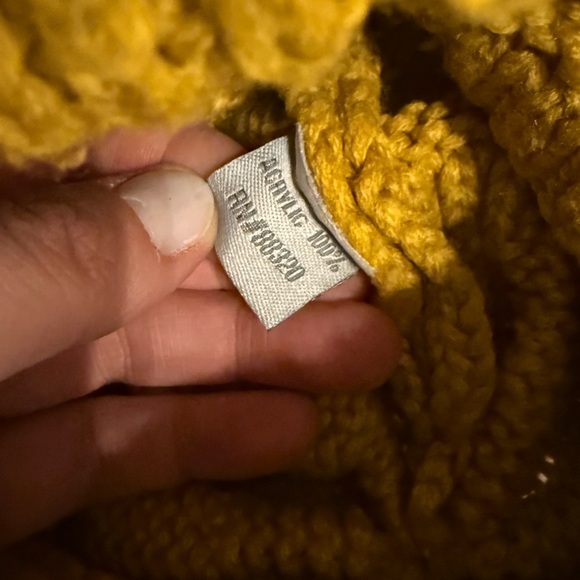 Yellow/Mustard color Knit Beanie - CC Brand - Picture 2 of 5